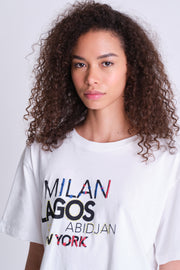 Embroidered T-shirt Milan - Lagos