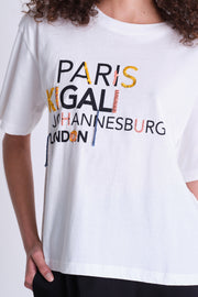 Embroidered T-shirt Paris -  Kigali