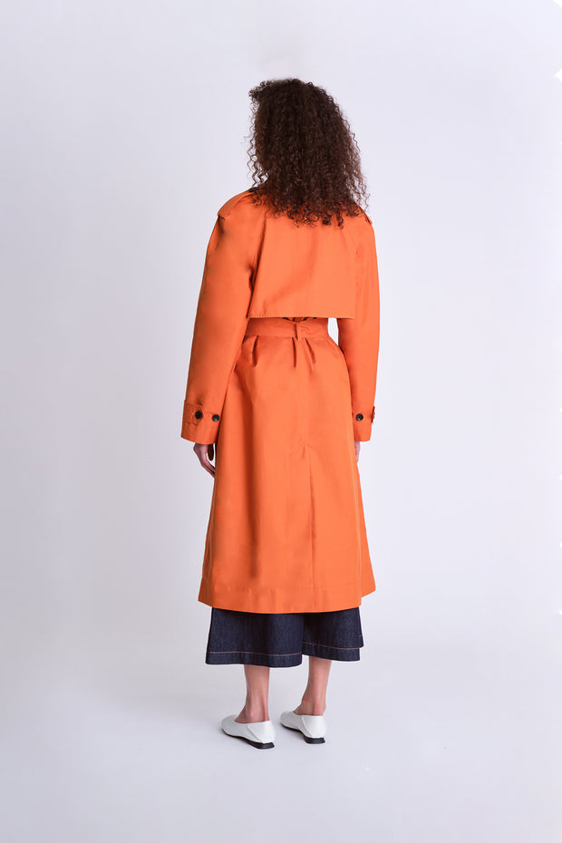 Double brest Trench Coat - Apricot