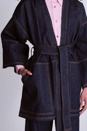 Short Kimono - Indigo