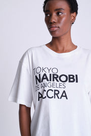 T-shirt Tokyo - Nairobi - Los Angeles - Accra