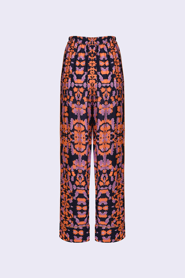 Elasticated Waist Trousers - Abstract Sunset