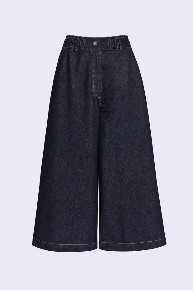 Denim Culottes - Indigo