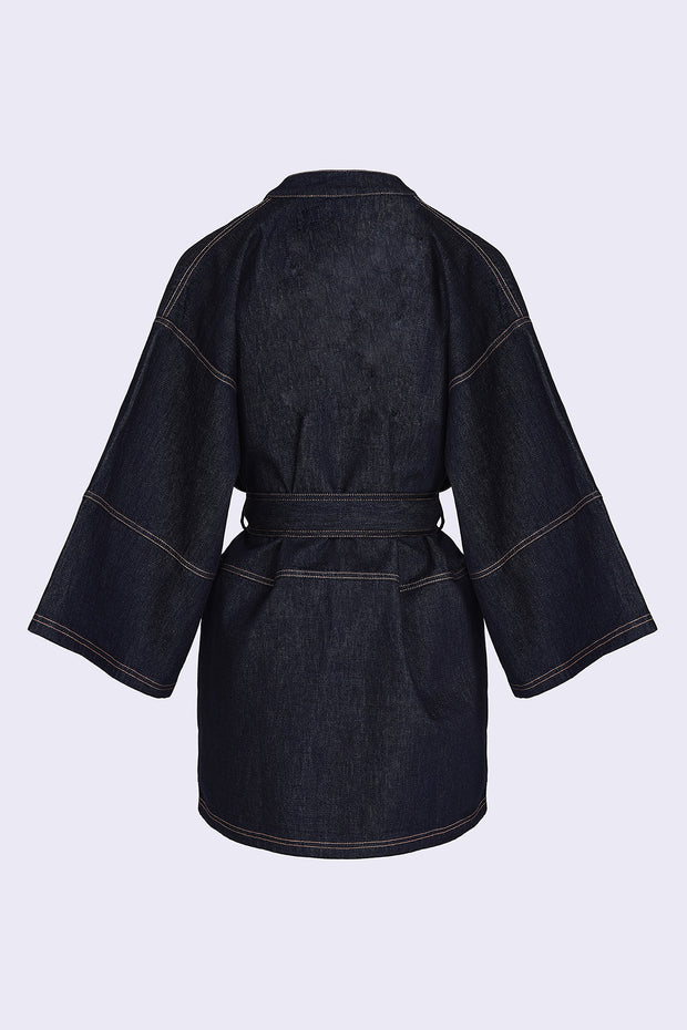 Short Kimono - Indigo