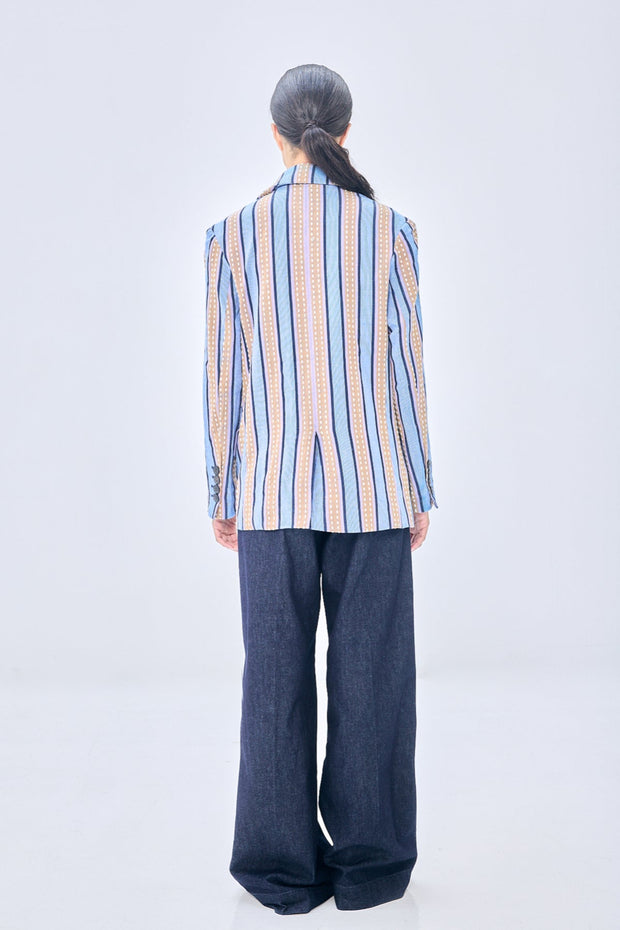 double breasted blazer - Faso Dan Fani blue