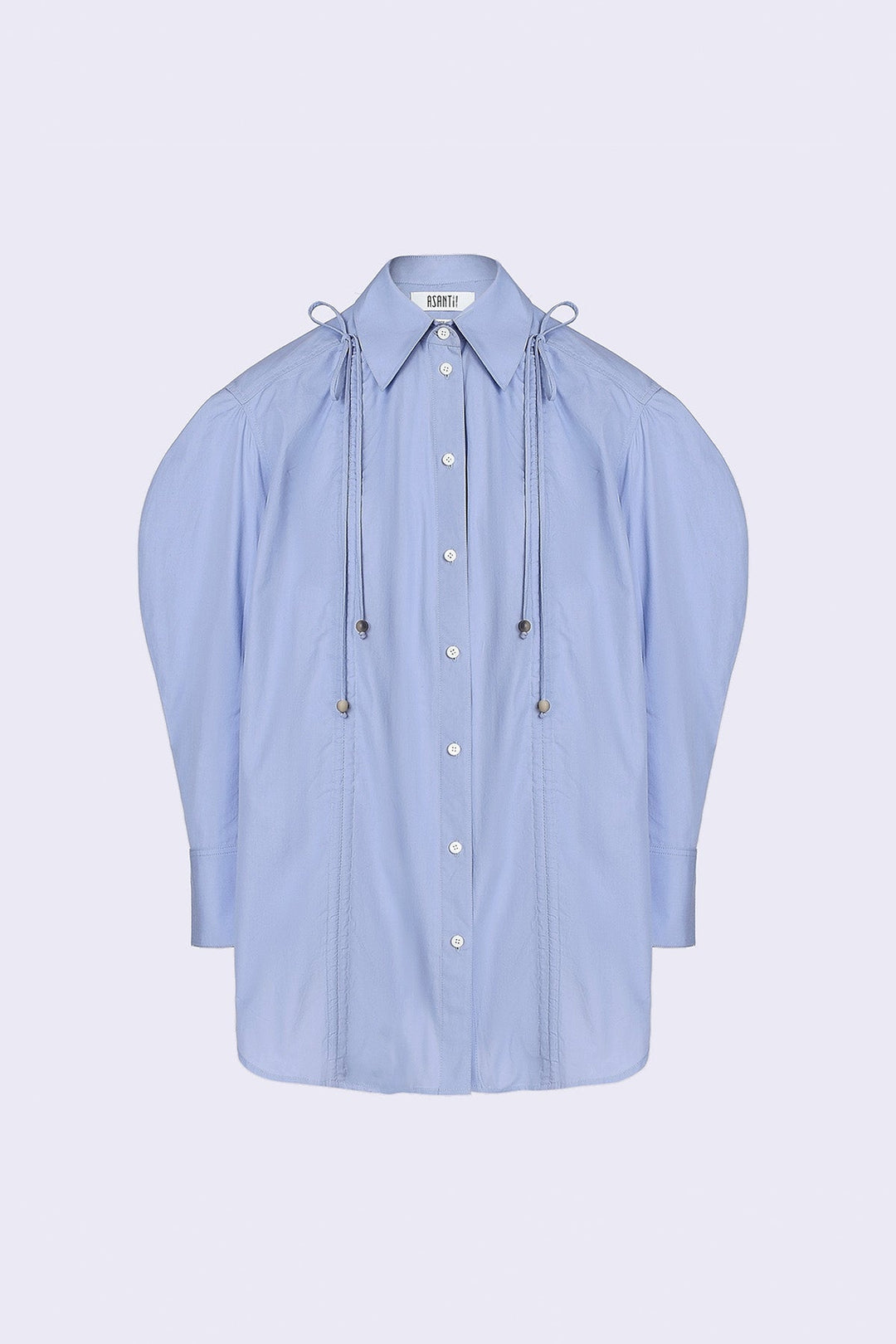 トップス seyto Drawstring oversized shirt Oversized Drawstring Shirt - Sea Blue – Asantii