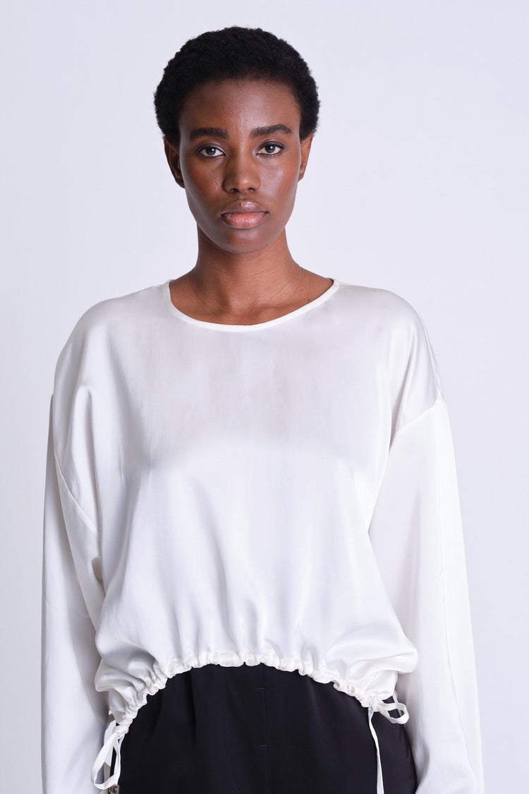 ruched-drawstring-blouse-
