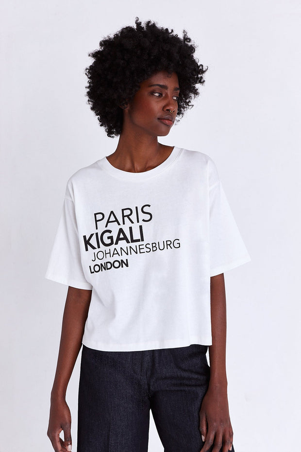 T-shirt Paris - Kigali - Jo.burg - London