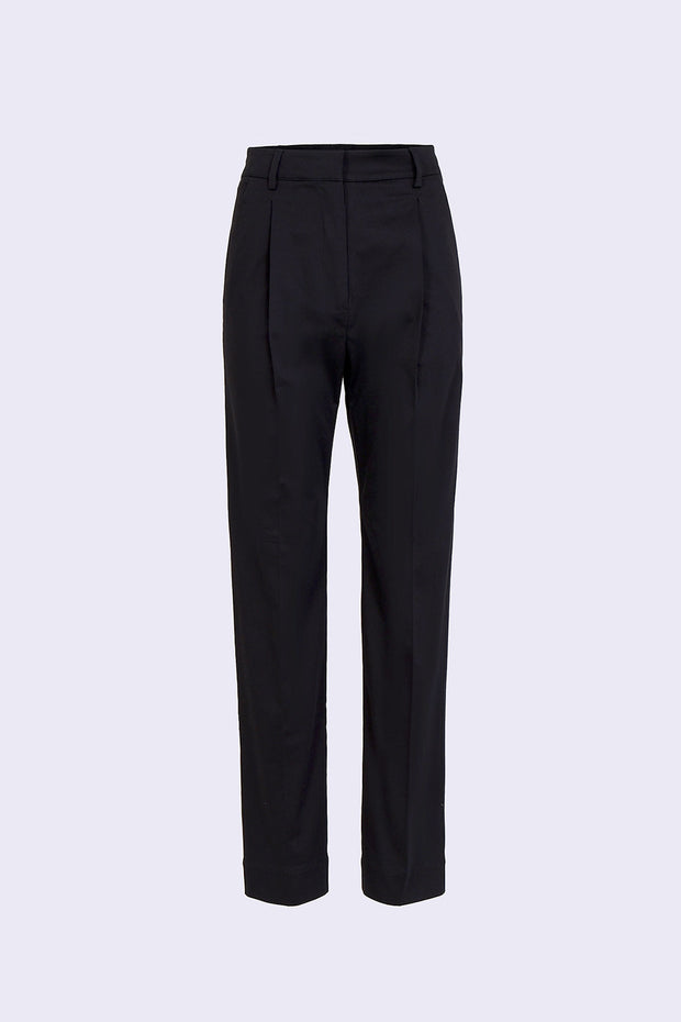 tailored single pleat trousers